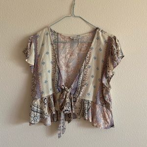 American Eagle Boho Crop Top. Never been worn!!